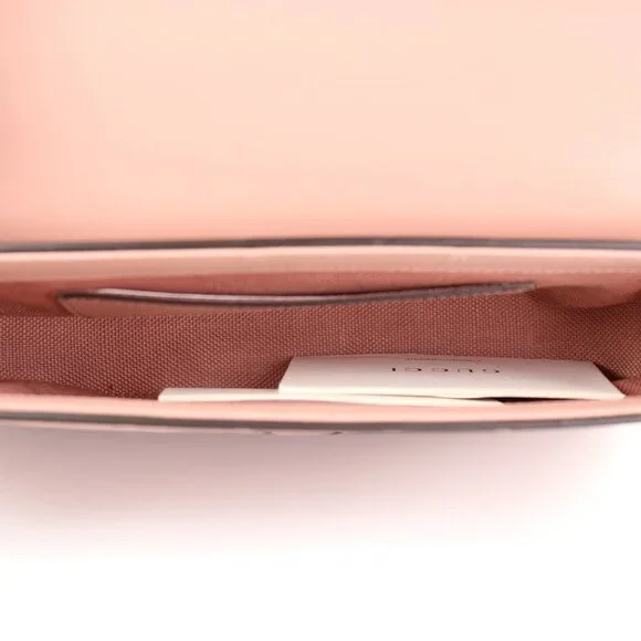 *NEW* Gucci Calfskin GG Super Mini Shoulder Bag Soft Pink - Picture 9 of 11